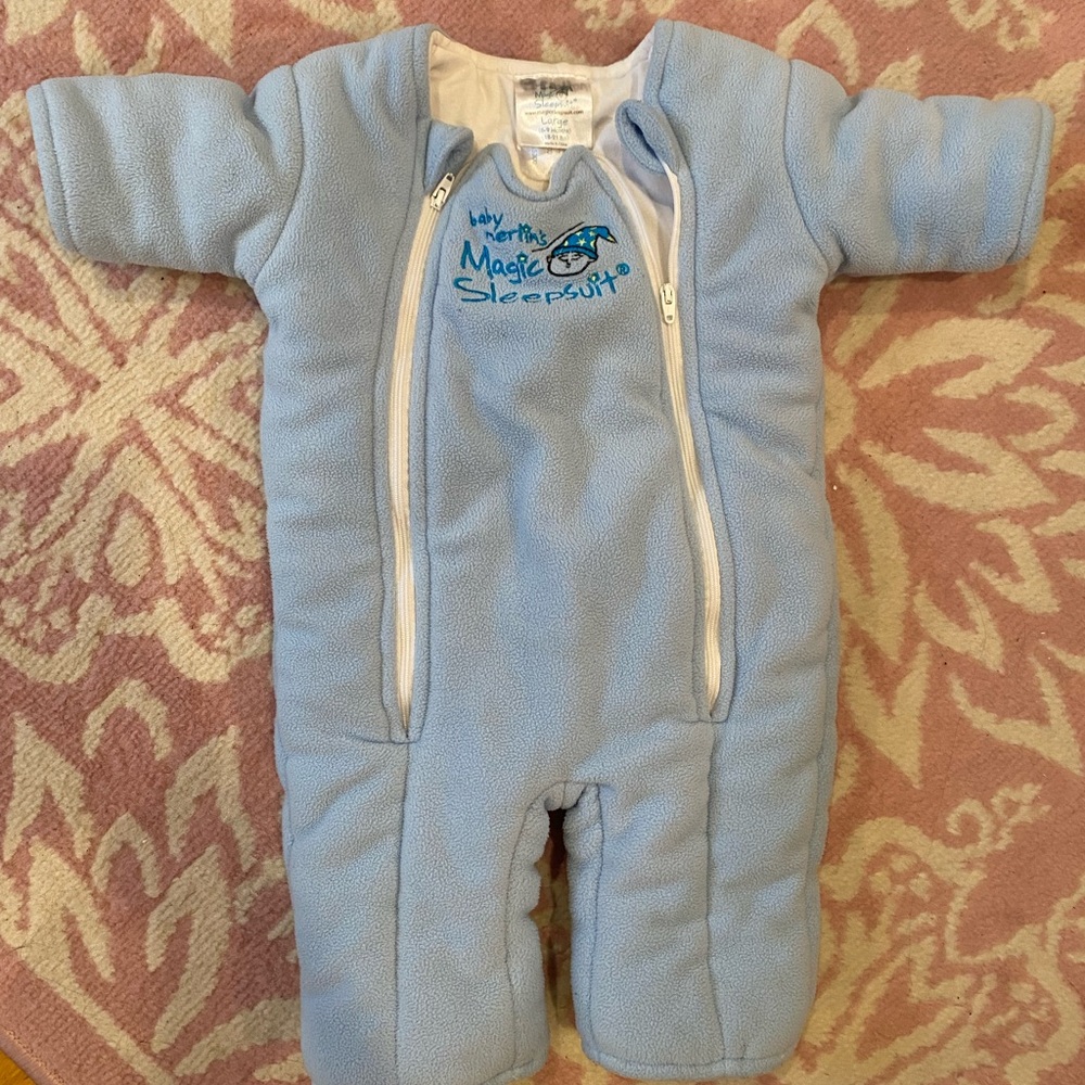 Blue Baby Magic Merlin Sleepsuit Large